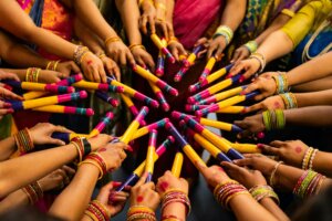 Dandiya used